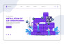 do 2d flat, 3d isometric vector illustration for website UI, app, splash screen